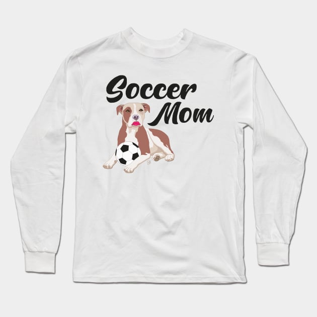 Soccer Mom Pitbull Novelty Funny Tee Long Sleeve T-Shirt by artbydesign